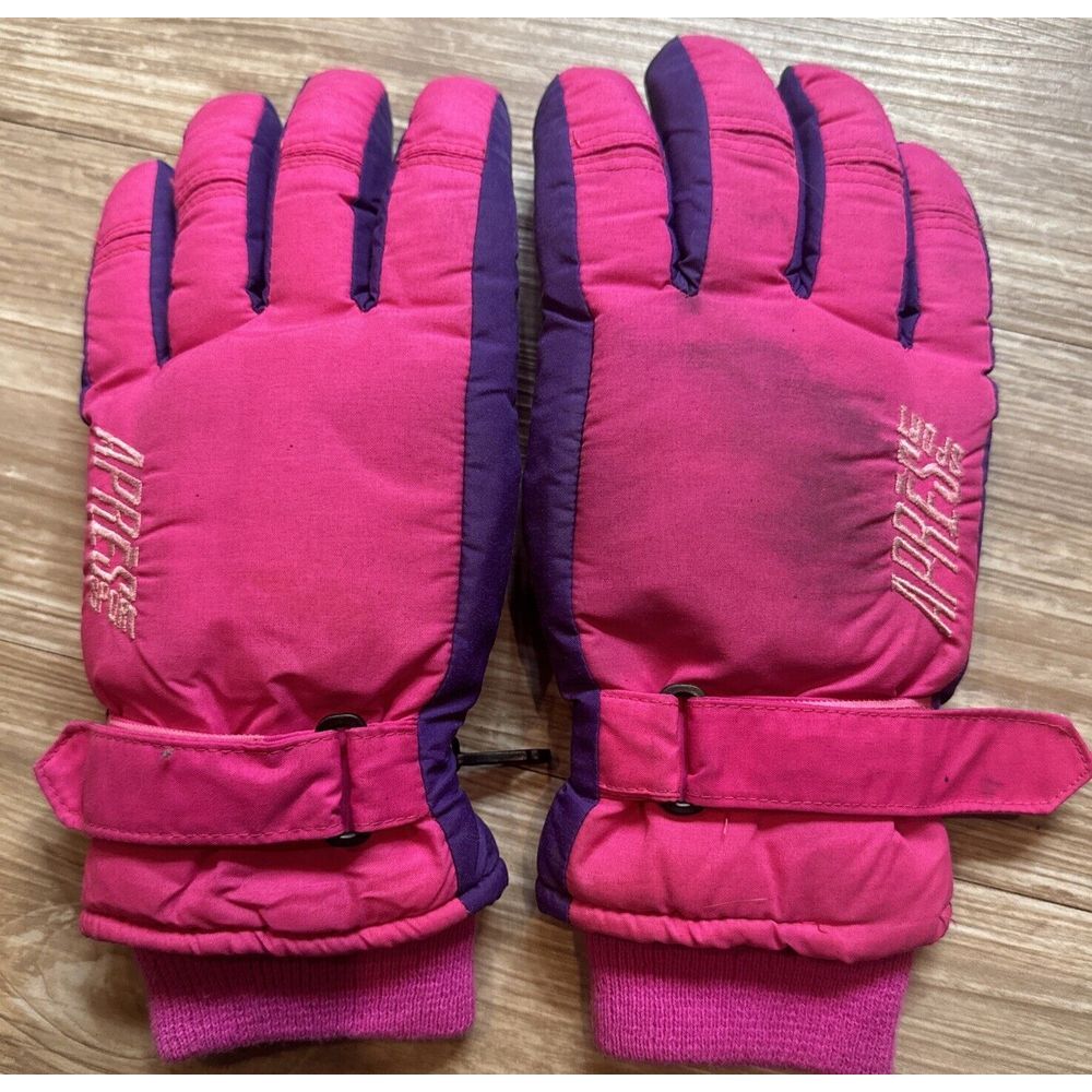 Vtg Ski Gloves Ladies Size Large Apres Sport Waterproof Insulated Retro‎